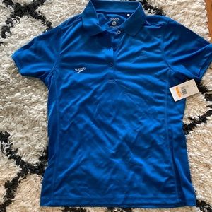 Speedo blue golf polo